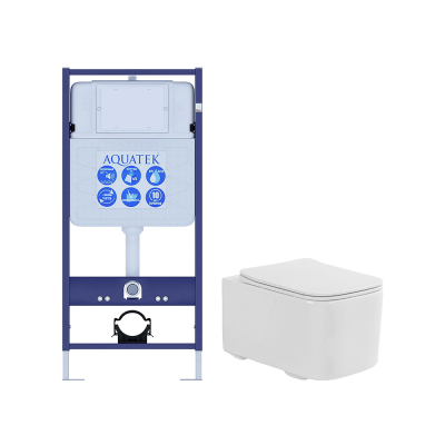 Комплект унитаз с инсталляцией SET AQUATEK КВАДРО T безободковый купить с доставкой. 100% Оригинал. Гарантия! Комплект унитаз с инсталляцией SET AQUATEK КВАДРО T безободковый купить с доставкой. 100% Оригинал. Гарантия!