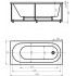 Акриловая ванна Акватек Оберон 160x70 OBR160-0000041 с фронтальным экраном (слив справа)