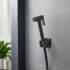Гигиенический ручной душ со шлангом 120 см и держателем AQUATEK, матовый черный AQ2054MB