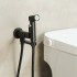 AQ1819MB НИКА комплект для гигиенического душа встроенный (смеситель + гигиеническая лейка + шланг), матовый черный