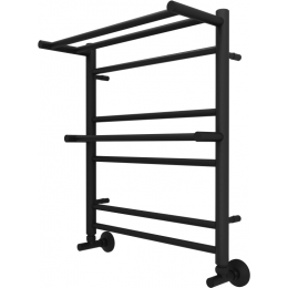 Полотенцесушитель водяной 500x600 Aquatek Альфа AQ RRP0760BL черный