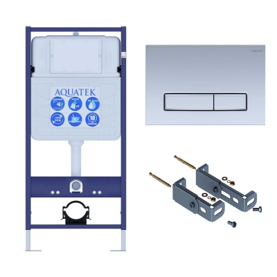 Инсталляция для подвесного унитаза Aquatek Standart 50 INS-0000012+кнопка смыва никель купить с доставкой. 100% Оригинал. Гарантия! Инсталляция для подвесного унитаза Aquatek Standart 50 INS-0000012+кнопка смыва никель купить с доставкой. 100% Оригинал. Гарантия!