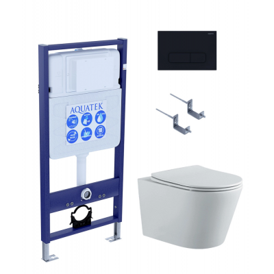 Комплект унитаз с инсталляцией, кнопкой и сиденьем Aquatek Вега SET AQUATEK ВЕГА-1905-017 безободковый купить с доставкой. 100% Оригинал. Гарантия! Комплект унитаз с инсталляцией, кнопкой и сиденьем Aquatek Вега SET AQUATEK ВЕГА-1905-017 безободковый купить с доставкой. 100% Оригинал. Гарантия!