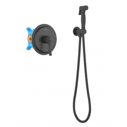 Набор с гигиеническим душем (смеситель + гигиеническая лейка + шланг + шланговое подсоединение с держателем) AQUATEK, матовый черный AQ1519MB КЛАССИК Набор с гигиеническим душем (смеситель + гигиеническая лейка + шланг + шланговое подсоединение с держателем) AQUATEK, матовый черный AQ1519MB КЛАССИК