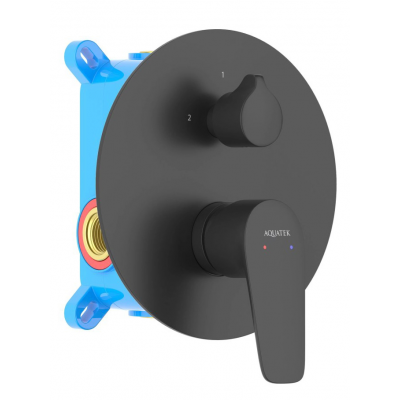 Смеситель для ванны 2 режима (внешняя и скрытая часть) AQUATEK, матовый черный AQ1146MB БЕТТА купить с доставкой. 100% Оригинал. Гарантия!