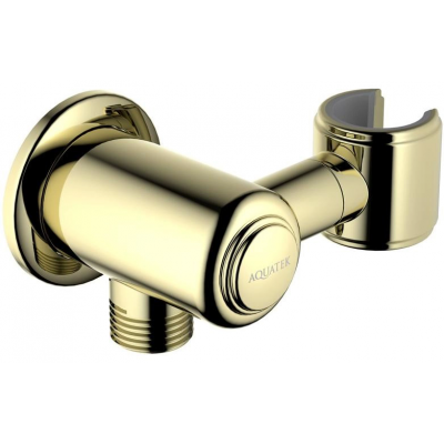 Шланговое подсоединение с держателем AQUATEK, полир. золото AQ2462PG КЛАССИК купить с доставкой. 100% Оригинал. Гарантия!