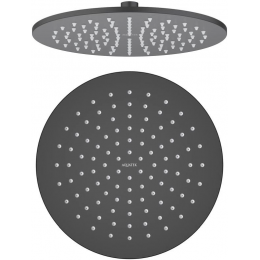 Круглый верхний душ 250*7 мм AQUATEK, матовый черный AQ2077MB