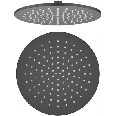 Круглый верхний душ 250*7 мм AQUATEK, матовый черный AQ2077MB купить с доставкой. 100% Оригинал. Гарантия!