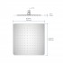 Квадратный верхний душ 250*250*2 мм AQUATEK AQ2072CR