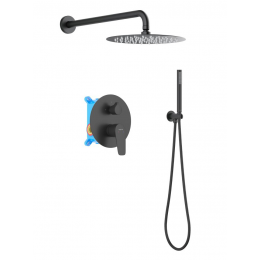 Set 3 в 1 душевой комплект AQUATEK, матовый черный AQ1172MB БЕТТА Set 3 в 1 душевой комплект AQUATEK, матовый черный AQ1172MB БЕТТА