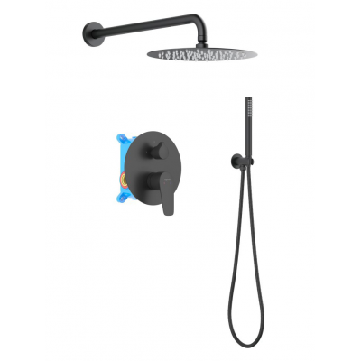 Set 3 в 1 душевой комплект AQUATEK, матовый черный AQ1172MB БЕТТА купить с доставкой. 100% Оригинал. Гарантия!