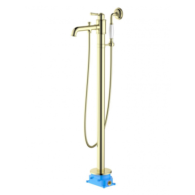 Смеситель для ванны напольный (внешняя и скрытая часть) AQUATEK, полир. золото AQ1545PG КЛАССИК купить с доставкой. 100% Оригинал. Гарантия!