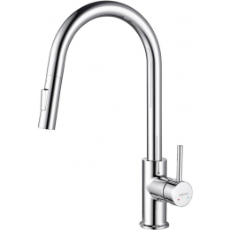 Смеситель для кухни с вытяжным изливом 2jet AQUATEK AQ1384CR ЕВРОПА