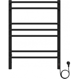 Полотенцесушитель электрический 500x700 Aquatek Пандора AQ EL RPC0770BL черный