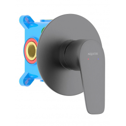 AQ1166BGM БЕТТА смеситель для душа (внешняя и скрытая часть), оружейная сталь AQ1166BGM БЕТТА смеситель для душа (внешняя и скрытая часть), оружейная сталь