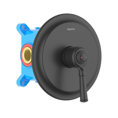 Смеситель для душа (внешняя и скрытая часть) AQUATEK, матовый черный AQ1566MB КЛАССИК купить с доставкой. 100% Оригинал. Гарантия! Смеситель для душа (внешняя и скрытая часть) AQUATEK, матовый черный AQ1566MB КЛАССИК купить с доставкой. 100% Оригинал. Гарантия!