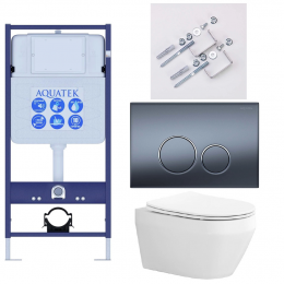 Комплект унитаз с инсталляцией, кнопкой и сиденьем Aquatek Лея SET AQUATEK ЛЕЯ Т-035 4в1 Комплект унитаз с инсталляцией, кнопкой и сиденьем Aquatek Лея SET AQUATEK ЛЕЯ Т-035 4в1