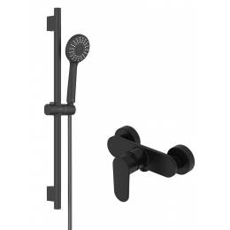Комплект смесителей для душа Aquatek Ника AQ1832MB черный матовый Комплект смесителей для душа Aquatek Ника AQ1832MB черный матовый