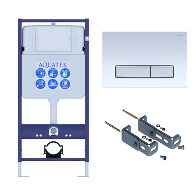 Инсталляция для подвесного унитаза Aquatek Standart 50 INS-0000012, кнопка смыва белая + крепеж купить с доставкой. 100% Оригинал. Гарантия! Инсталляция для подвесного унитаза Aquatek Standart 50 INS-0000012, кнопка смыва белая + крепеж купить с доставкой. 100% Оригинал. Гарантия!