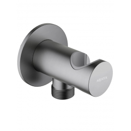 AQ2464BGM шланговое подсоединение с держателем, оружейная сталь