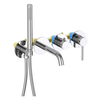 AQ1344CR ЕВРОПА смеситель для ванны встроенный (внешняя и скрытая часть) купить с доставкой. 100% Оригинал. Гарантия!