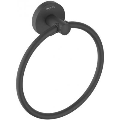 Полотенцедержатель Aquatek Оберон AQ4212MB черный купить с доставкой. 100% Оригинал. Гарантия!