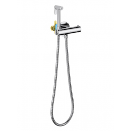 Комплект для гигиенического душа термостатический встроенный (смеситель + гигиеническая лейка + шланг) AQUATEK AQ1027CR ОБЕРОН