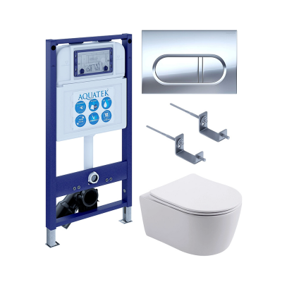 Комплект унитаз с инсталляцией, кнопкой и сиденьем SET AQUATEK ЕВРОПА New-043 4в1 безободковый купить с доставкой. 100% Оригинал. Гарантия! Комплект унитаз с инсталляцией, кнопкой и сиденьем SET AQUATEK ЕВРОПА New-043 4в1 безободковый купить с доставкой. 100% Оригинал. Гарантия!