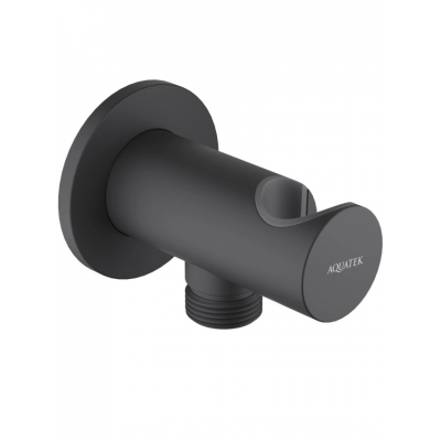 Шланговое подсоединение с держателем AQUATEK, матовый черный AQ2464MB купить с доставкой. 100% Оригинал. Гарантия! Шланговое подсоединение с держателем AQUATEK, матовый черный AQ2464MB купить с доставкой. 100% Оригинал. Гарантия!