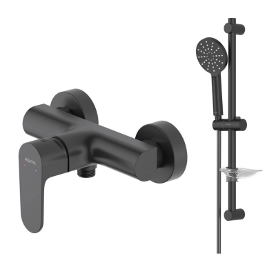 AQ1260MB ОБЕРОН смеситель для душа, матовый черный + AQ2014MB ОБЕРОН душевой гарнитур 3jet 60 см, матовый черный купить с доставкой. 100% Оригинал. Гарантия! AQ1260MB ОБЕРОН смеситель для душа, матовый черный + AQ2014MB ОБЕРОН душевой гарнитур 3jet 60 см, матовый черный купить с доставкой. 100% Оригинал. Гарантия!