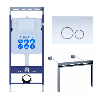 Инсталляция для подвесного унитаза Aquatek Easy Fix 50 INS-0000010, кнопка смыва белая + крепеж купить с доставкой. 100% Оригинал. Гарантия! Инсталляция для подвесного унитаза Aquatek Easy Fix 50 INS-0000010, кнопка смыва белая + крепеж купить с доставкой. 100% Оригинал. Гарантия!