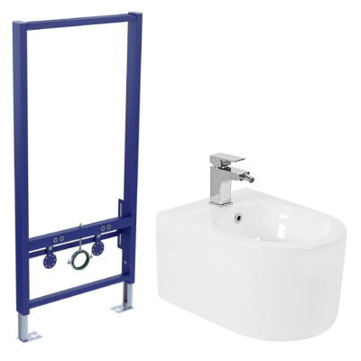 Комплект биде подвесное Aquatek Мия AQ1004-00+инсталляция Aquatek Standart 50 INSB-0000001 купить с доставкой. 100% Оригинал. Гарантия!