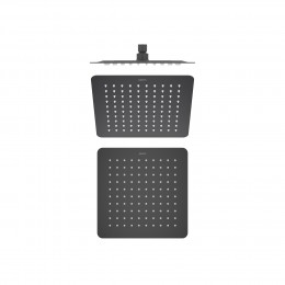 Квадратный верхний душ 250*250*2 мм AQUATEK, матовый черный AQ2072MB