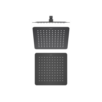 Квадратный верхний душ 250*250*2 мм AQUATEK, матовый черный AQ2072MB