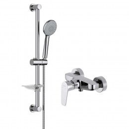 AQ1160CR БЕТТА смеситель для душа + AQ2013CR БЕТТА душевой гарнитур 3jet 65 см