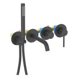 AQ1344MB ЕВРОПА смеситель для ванны встроенный (внешняя и скрытая часть), матовый черный AQ1344MB ЕВРОПА смеситель для ванны встроенный (внешняя и скрытая часть), матовый черный