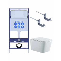 Комплект унитаз с инсталляцией и сиденьем микролифт Aquatek Либра New SET AQUATEK ЛИБРА N KKI2 безободковый Комплект унитаз с инсталляцией и сиденьем микролифт Aquatek Либра New SET AQUATEK ЛИБРА N KKI2 безободковый