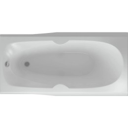 Акриловая ванна Акватек Европа 180х80 EVR180-0000041 без гидромассажа, с фронтальным экраном (слив слева, вклеенный каркас)