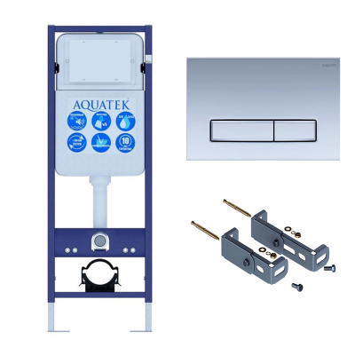 Инсталляция для подвесного унитаза Aquatek Standart 37 INS-0000017, кнопка смыва хром + крепеж купить с доставкой. 100% Оригинал. Гарантия! Инсталляция для подвесного унитаза Aquatek Standart 37 INS-0000017, кнопка смыва хром + крепеж купить с доставкой. 100% Оригинал. Гарантия!