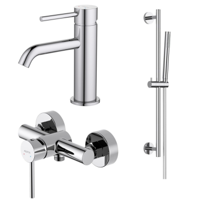 AQ1310CR ЕВРОПА смеситель для раковины 89, без донного клапана + AQ1360CR ЕВРОПА смеситель для душа + AQ2012CR ЕВРОПА душевой гарнитур 1jet 65 см купить с доставкой. 100% Оригинал. Гарантия! AQ1310CR ЕВРОПА смеситель для раковины 89, без донного клапана + AQ1360CR ЕВРОПА смеситель для душа + AQ2012CR ЕВРОПА душевой гарнитур 1jet 65 см купить с доставкой. 100% Оригинал. Гарантия!