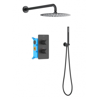 Set 3 в 1 душевой комплект AQUATEK, матовый черный AQ1376MB ЕВРОПА купить с доставкой. 100% Оригинал. Гарантия!