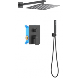 Set 3 в 1 душевой комплект AQUATEK, матовый черный AQ1472MB ЛИРА Set 3 в 1 душевой комплект AQUATEK, матовый черный AQ1472MB ЛИРА