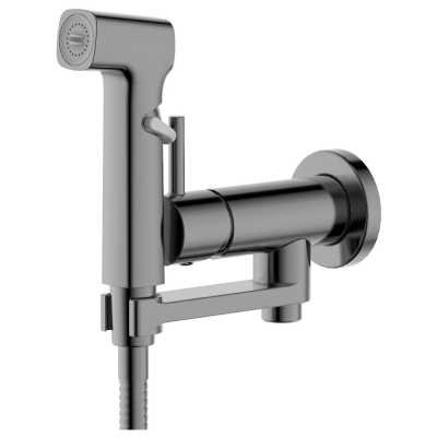 AQ1819BGM НИКА комплект для гигиенического душа встроенный (смеситель + гигиеническая лейка + шланг), оружейная сталь купить с доставкой. 100% Оригинал. Гарантия!