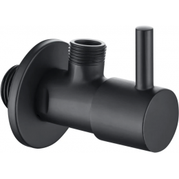 Угловой переходник AQUATEK, матовый черный AQ2450MB