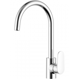 AQ1882CR НИКА смеситель для кухни (полукруглый излив)