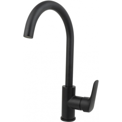 Смеситель для кухни AQUATEK (полукруглый излив), матовый черный AQ1082MB ВЕГА купить с доставкой. 100% Оригинал. Гарантия!