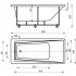 Акриловая ванна Акватек Либра 170x70 LIB170-0000021 с фронтальным экраном (слив слева)