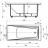 Акриловая ванна Акватек Либра 170x70 LIB170-0000024 с фронтальным экраном, слив справа
