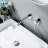 Смеситель для раковины настенный 2 отв. (внешняя и скрытая часть) AQUATEK AQ1313CR ЕВРОПА