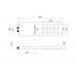 Настенный верхний душ 2jet 550*170*30 мм AQUATEK AQ2085CR